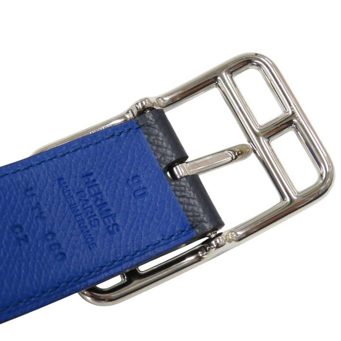 HERMES
Gravure U Fabriqué en 2022 Métal couleur argent
Boucle Cape Cod réversible Ceinture 32MM