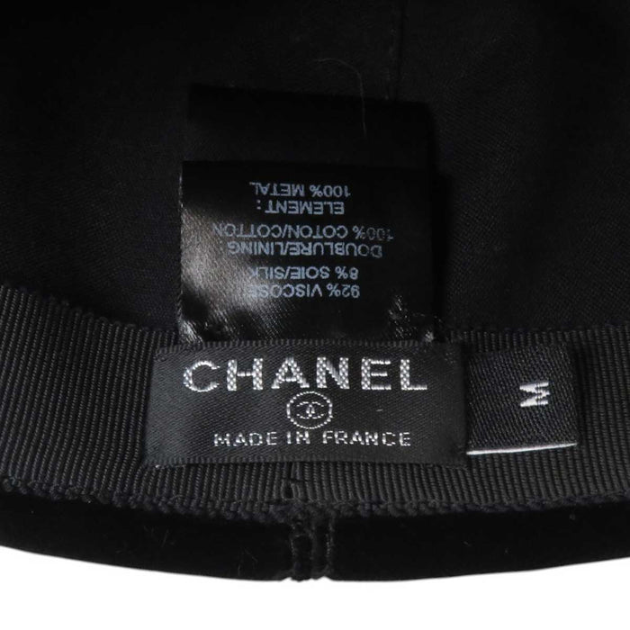 CHANEL 
Logo COCO CC 
Coco Mark Viscose Cap