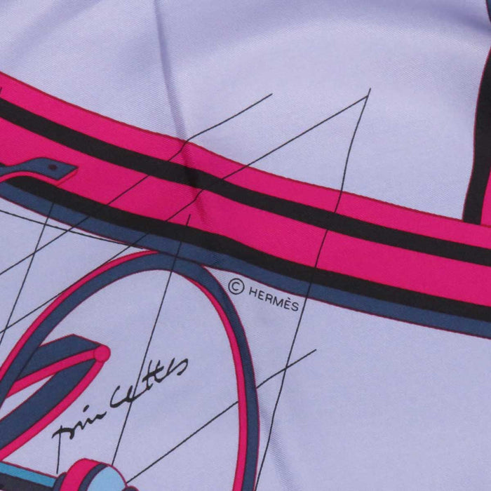 HERMES 
カレ 140 プティ デュック ストール 大判 
カレジェアン シルク スカーフ 
PROJET de VOITURE PETIT-DUC BATEAU