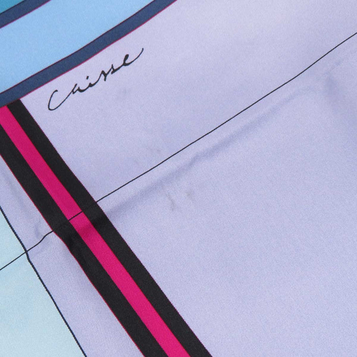 HERMES 
カレ 140 プティ デュック ストール 大判 
カレジェアン シルク スカーフ 
PROJET de VOITURE PETIT-DUC BATEAU
