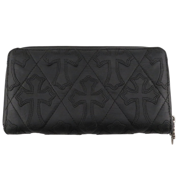 CHROME HEARTS
CH Scroll Label Dagger Zip Leather
REC F Zip #2 Cemetery Cross Quilted Wallet