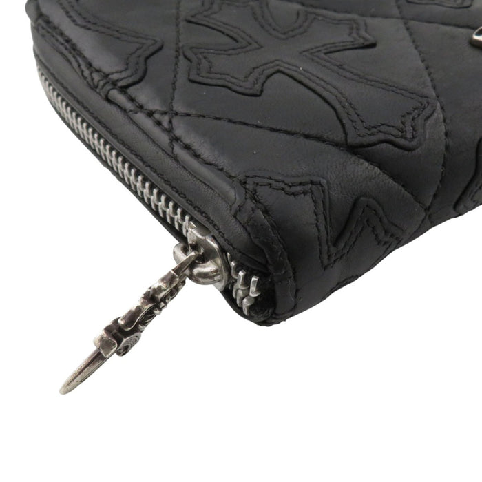 CHROME HEARTS
CH Scroll Label Dagger Zip Leather
REC F Zip #2 Cemetery Cross Quilted Wallet