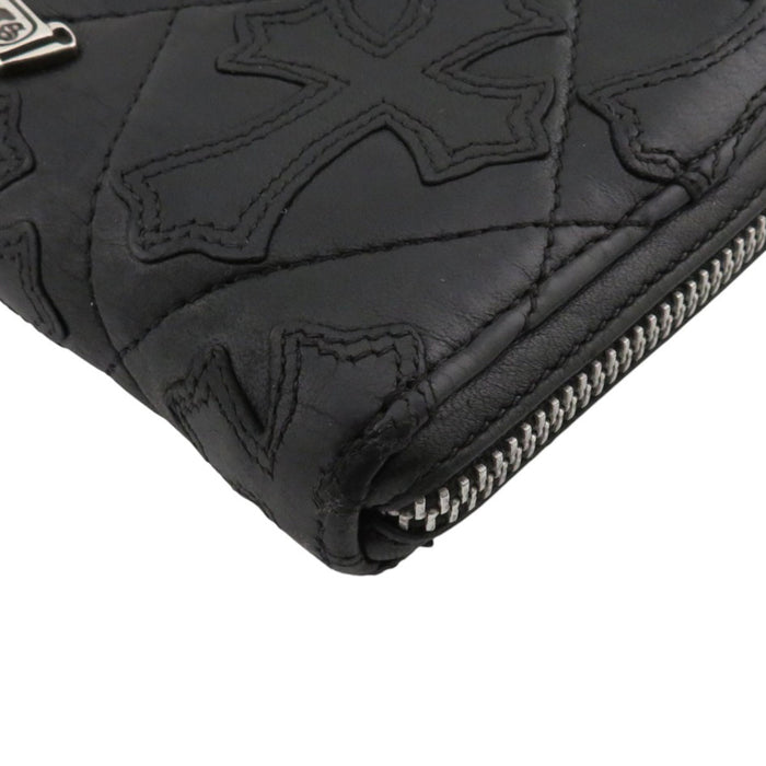 CHROME HEARTS
CH Scroll Label Dagger Zip Leather
REC F Zip #2 Cemetery Cross Quilted Wallet