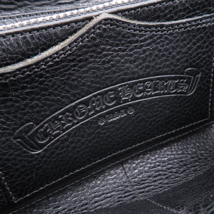 CHROME HEARTS
CH Scroll Label Dagger Zip Leather
REC F Zip #2 Cemetery Cross Quilted Wallet