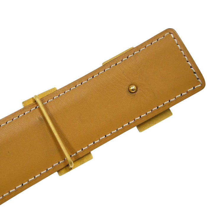 HERMES 
アッシュ □G刻印 ゴールドカラーメタル 
H バックル リバーシブル レザー ベルト 32MM