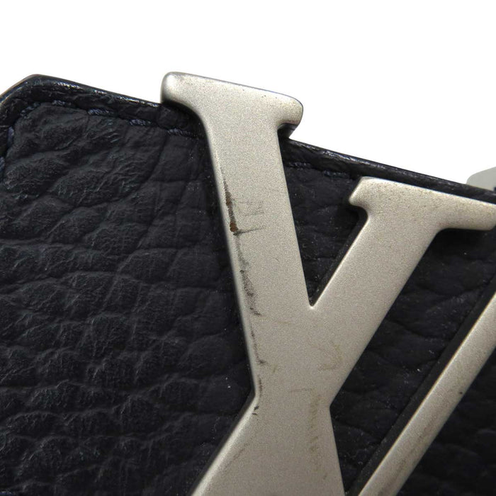 LOUIS VUITTON 
ロゴ マットシルバーカラーメタル 
LV イニシャル バックル リバーシブル ベルト 40MM