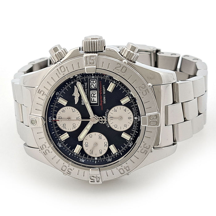BREITLING 
Superocean cronografo giorno data 
con scatola