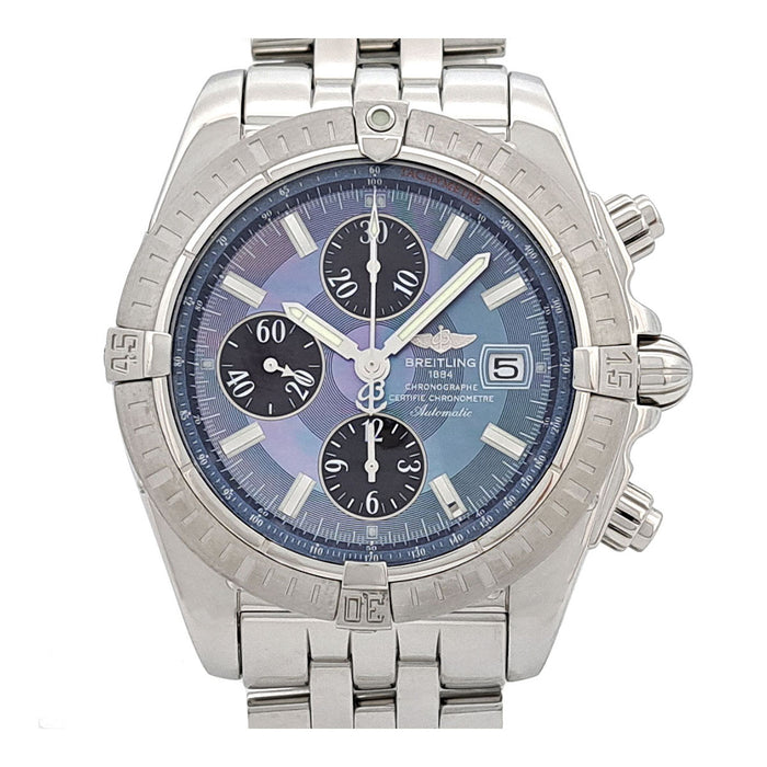 BREITLING 
クロノマット ブルーシェル文字盤 
ギャラ付