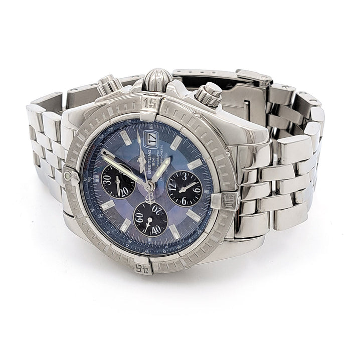 BREITLING 
クロノマット ブルーシェル文字盤 
ギャラ付