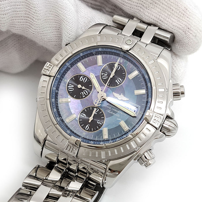 BREITLING 
クロノマット ブルーシェル文字盤 
ギャラ付