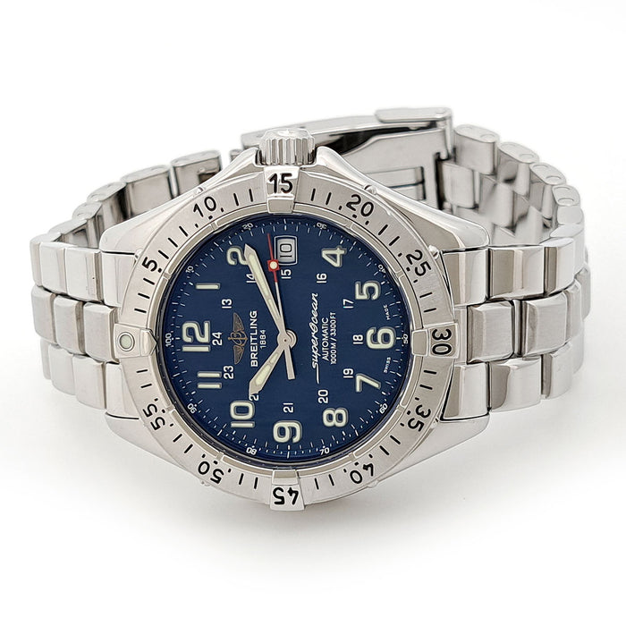 BREITLING 
Superocean révisé 
Avec boîte et garantie