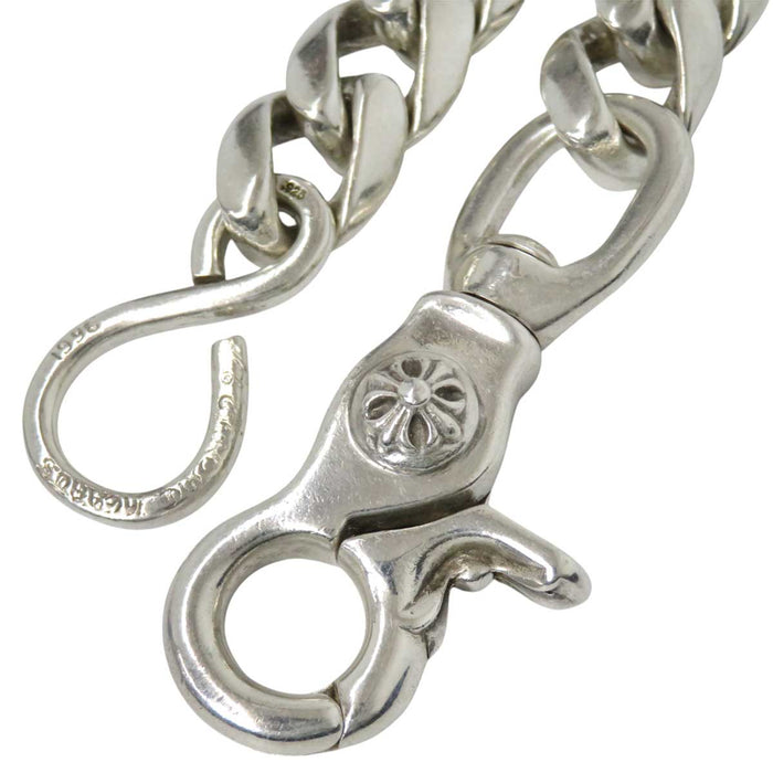 CHROME HEARTS 
CH クロス シルバー 喜平 
クラシック ウォレットチェーン ロング 1クリップ