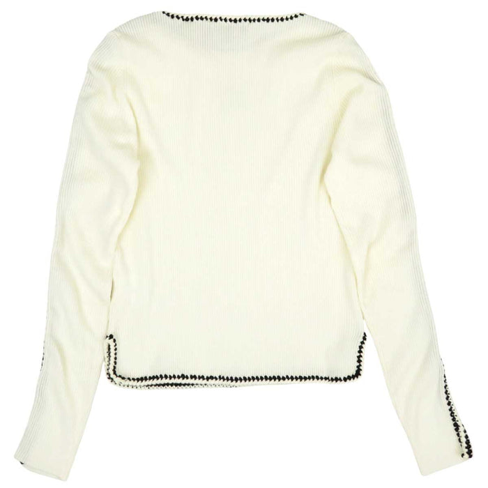 CHANEL
COCO CC Patch Wool
Coco Mark Long Sleeve Rib Knit