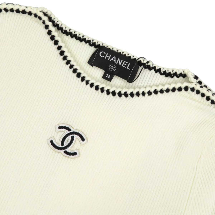 CHANEL
COCO CC Patch Wool
Coco Mark Long Sleeve Rib Knit
