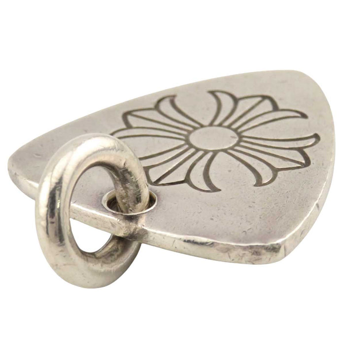 CHROME HEARTS 
MÉDIATOR DE GUITARE CHプラス FER À CHEVAL ARGENT 
Pendentif médiator de guitare