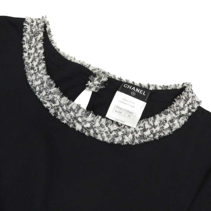 CHANEL 
COCO CC コットン 
ココマーク ストレッチ ショートスリーブ カットソー