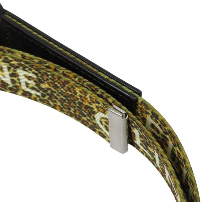 CELINE 
ロゴ 
レオパード ダブルリング ベルト