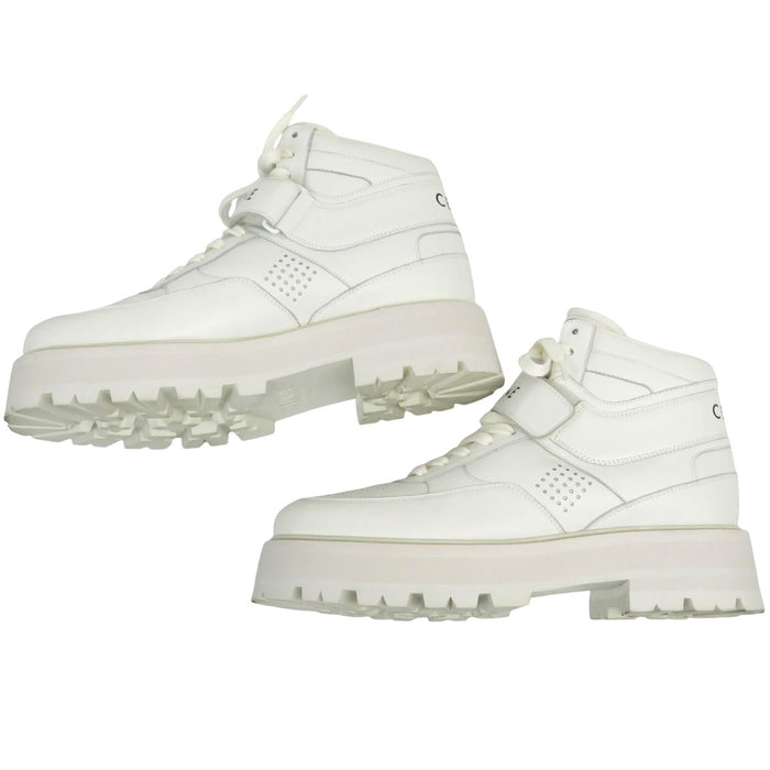 CELINE 
BULKY TRAINER ロゴ レザー レースアップ 
バルキー ハイカット スニーカー