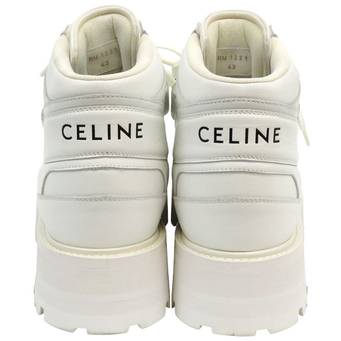 CELINE 
BULKY TRAINER ロゴ レザー レースアップ 
バルキー ハイカット スニーカー