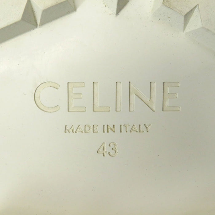 CELINE 
BULKY TRAINER ロゴ レザー レースアップ 
バルキー ハイカット スニーカー