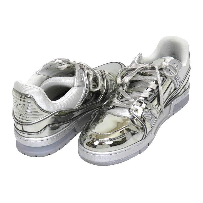 LOUIS VUITTON 
LV ロゴ メタリック 
トレイナー ライン スニーカー