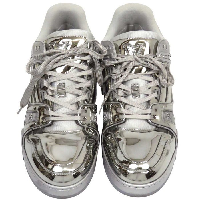 LOUIS VUITTON 
LV ロゴ メタリック 
トレイナー ライン スニーカー