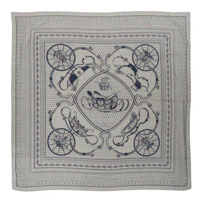 HERMES 
カレ 140 カシシル 大判 バンダナ柄 ドット ペイズリー スター 
カレジェアン SPRINGS スプリングス ショール