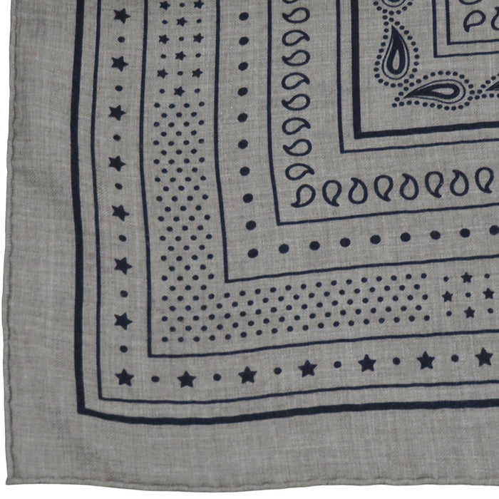 HERMES 
カレ 140 カシシル 大判 バンダナ柄 ドット ペイズリー スター 
カレジェアン SPRINGS スプリングス ショール