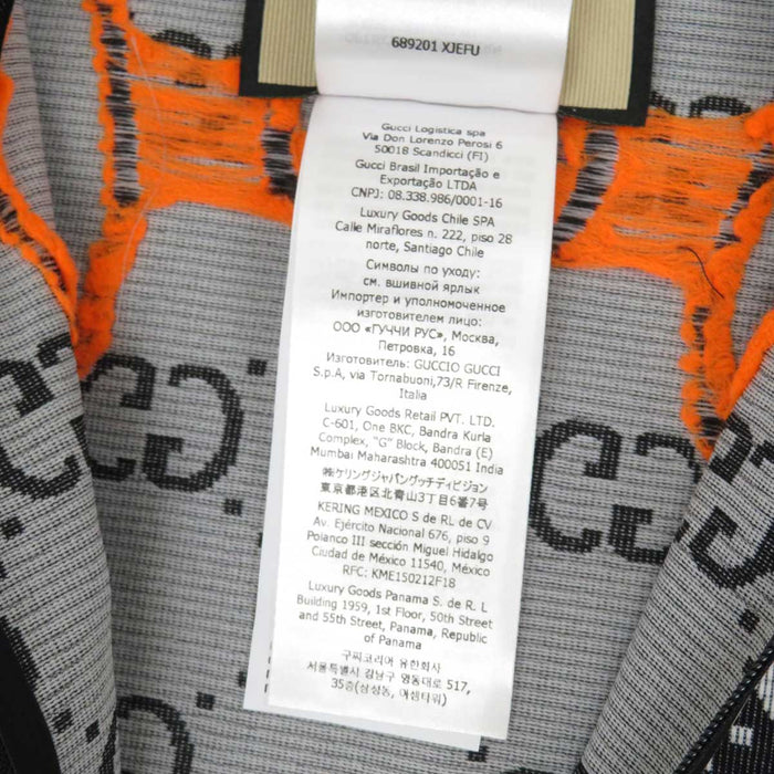 GUCCI 
Logo Jersey Nylon 
GG Jacquard Cropped High Neck Half Zip