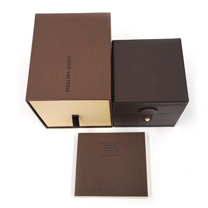 LOUIS VUITTON 
Tambour Réveil GMT 
Con scatola e garanzia