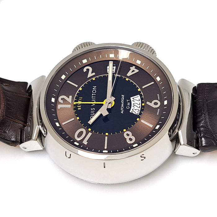 LOUIS VUITTON 
Tambour Réveil GMT 
Con scatola e garanzia