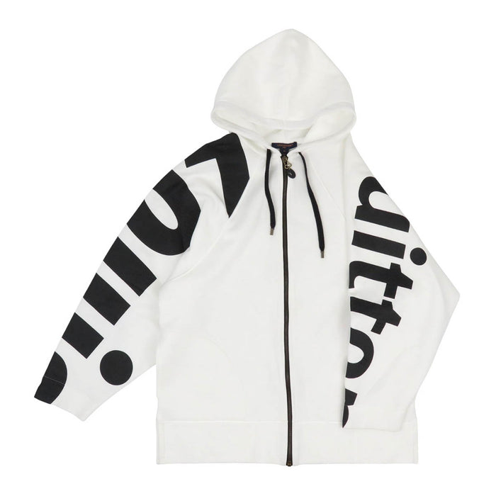 LOUIS VUITTON 
24SS LV Logo Sweat Cotton 
Signature Sleeve Zip-up Hoodie