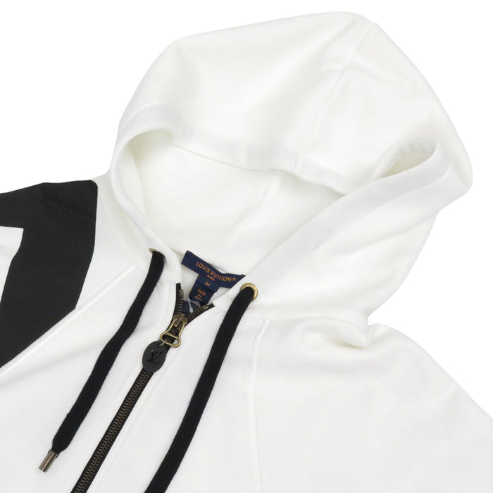 LOUIS VUITTON 
24SS LV Logo Sweat Cotton 
Signature Sleeve Zip-up Hoodie