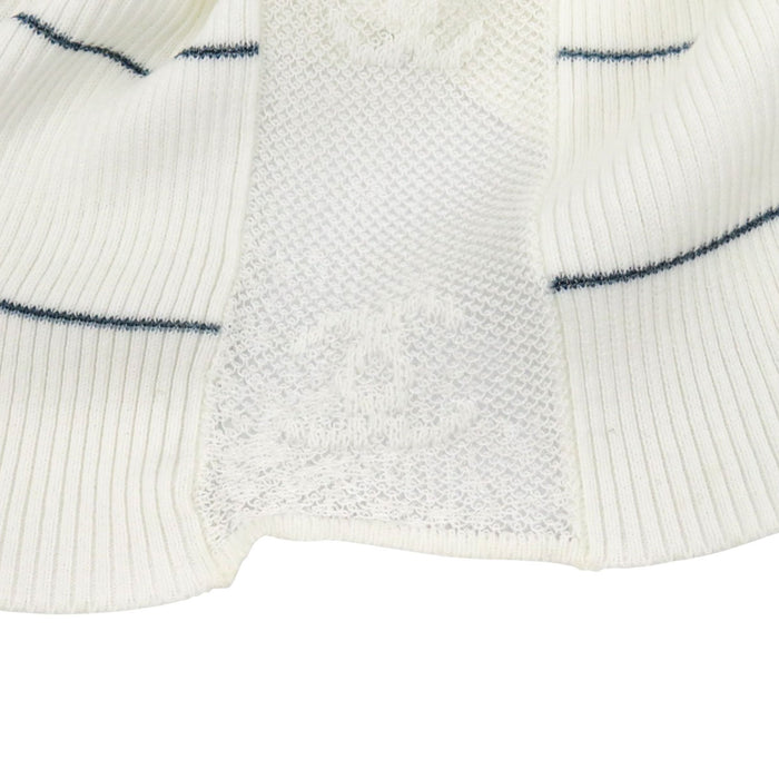 CHANEL 
COCO CC ロゴ シアー コットン リブ ボーダー 04P 
ココマーク ショートスリーブ ニット