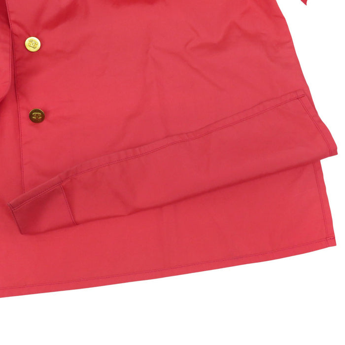 CHANEL 
COCO CC ココボタン ゴールドカラー金具 
ココマーク コットン シャツ