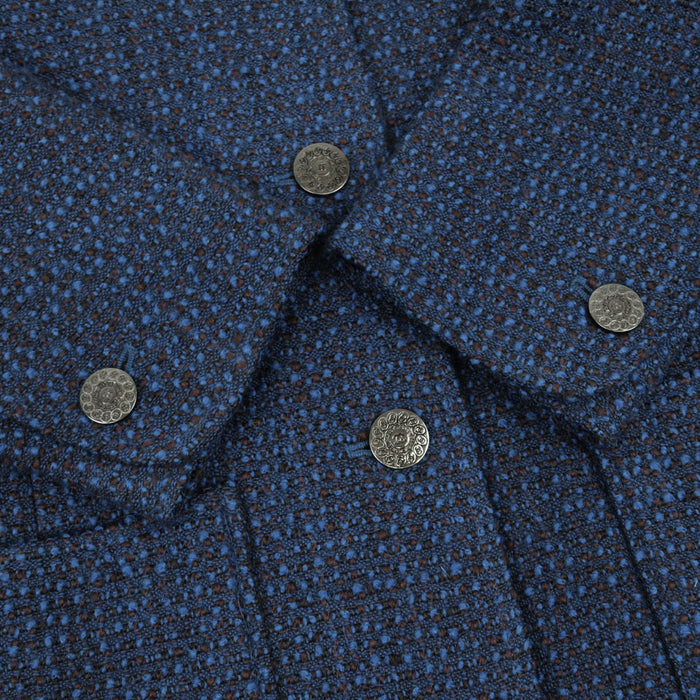 CHANEL 
97A COCO CC Coco Button Wool 
Coco Mark Vintage Tweed Coat