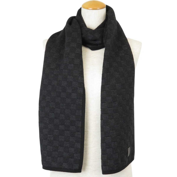 LOUIS VUITTON 
LV ロゴ ウール 
マフラー･ネオ プティ ダミエ