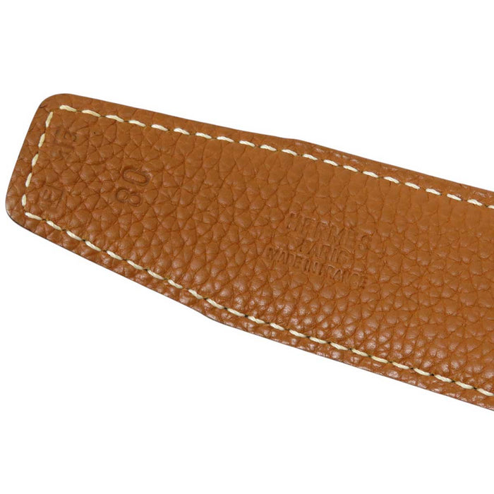 HERMES 
□F刻印 Hベルト アッシュ ロゴ 32MM シルバーカラー金具 
H トゥアレグ リバーシブル ベルト