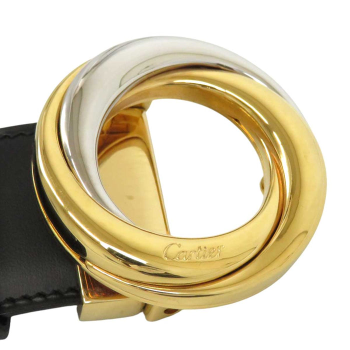 CARTIER 
レザー 
トリニティ バックル ベルト