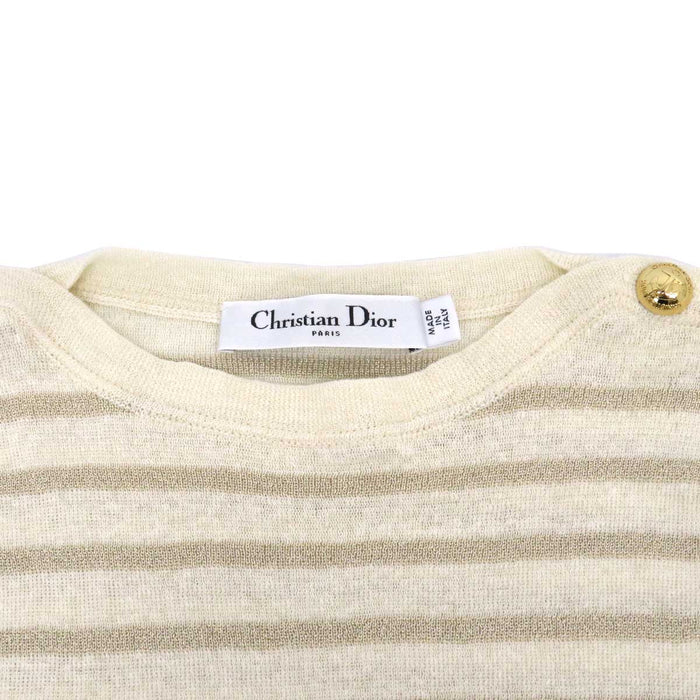 Dior 
ロゴ カシミヤ シルク リネン 
J'ADIOR ボーダー ラメ ニット