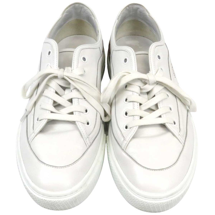 HERMES 
ロゴ H アッシュ レザー レースアップ 
ゲット スニーカー