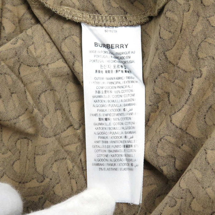 BURBERRY 
ロゴ 総柄 コットン 
TB モノグラム Tシャツ