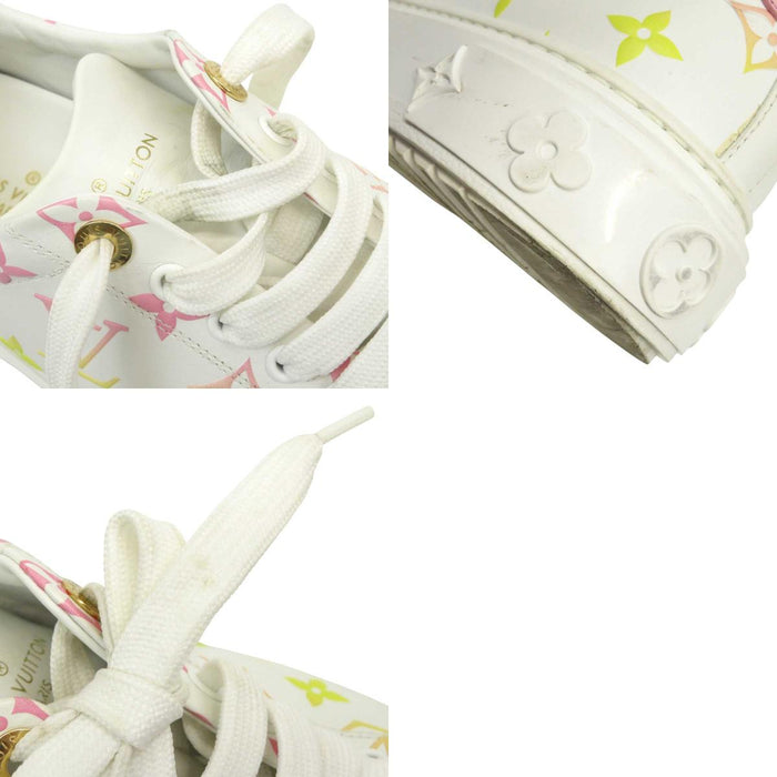 LOUIS VUITTON 
LV ロゴ ローカット グラデーション レザー 
タイムアウト ライン スニーカー