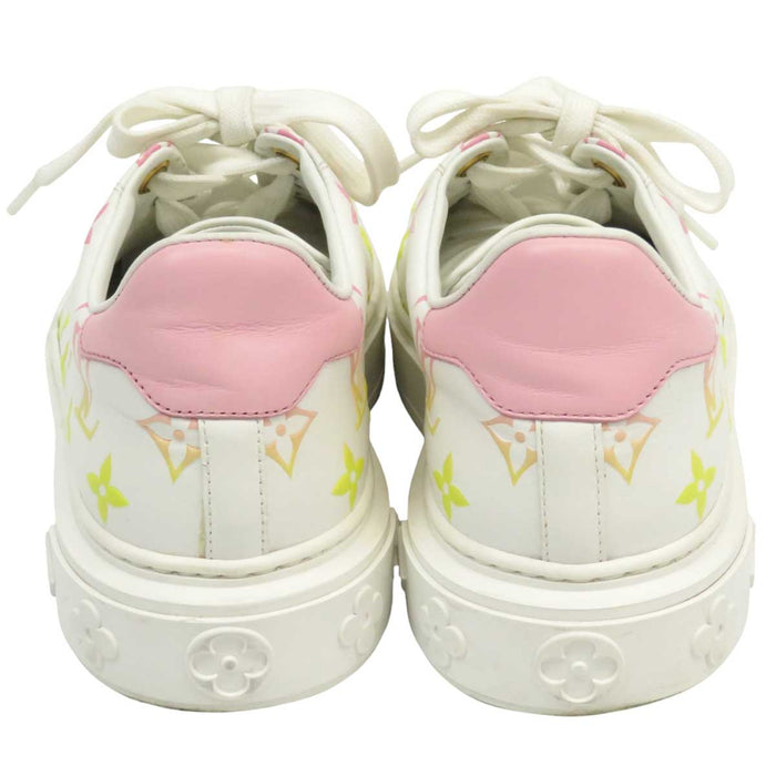 LOUIS VUITTON 
LV ロゴ ローカット グラデーション レザー 
タイムアウト ライン スニーカー