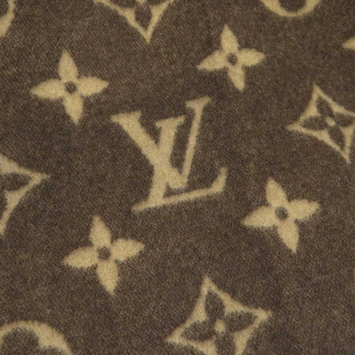 LOUIS VUITTON 
LV logo motivo totale lana misto cashmere 
coperta Pled Neo Monogramma