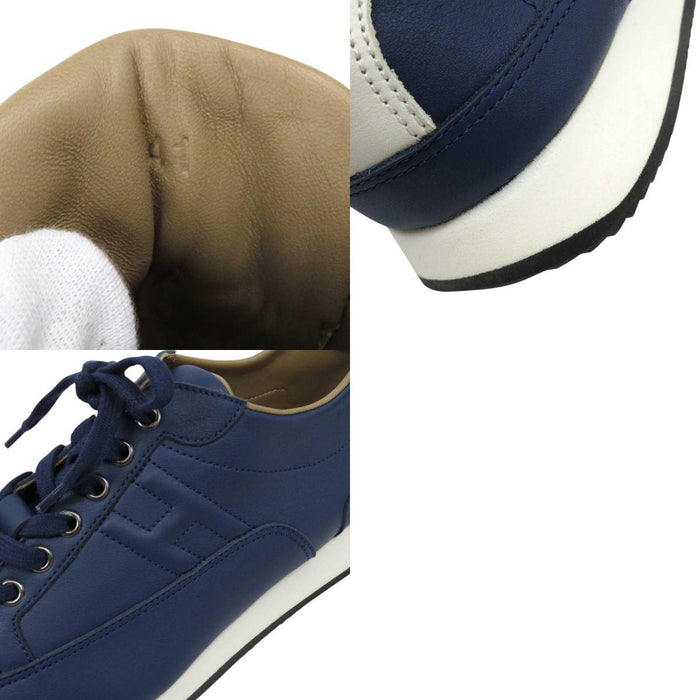 HERMES
Leather H Ash Logo Lace-Up
Quick Sneakers