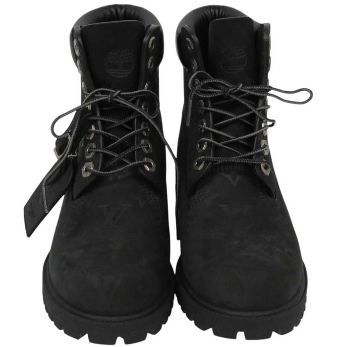 LOUIS VUITTON 
LV ロゴ 24年製 ティンバーランド スエード 
Timberland コラボ アンクルブーツ モノグラム