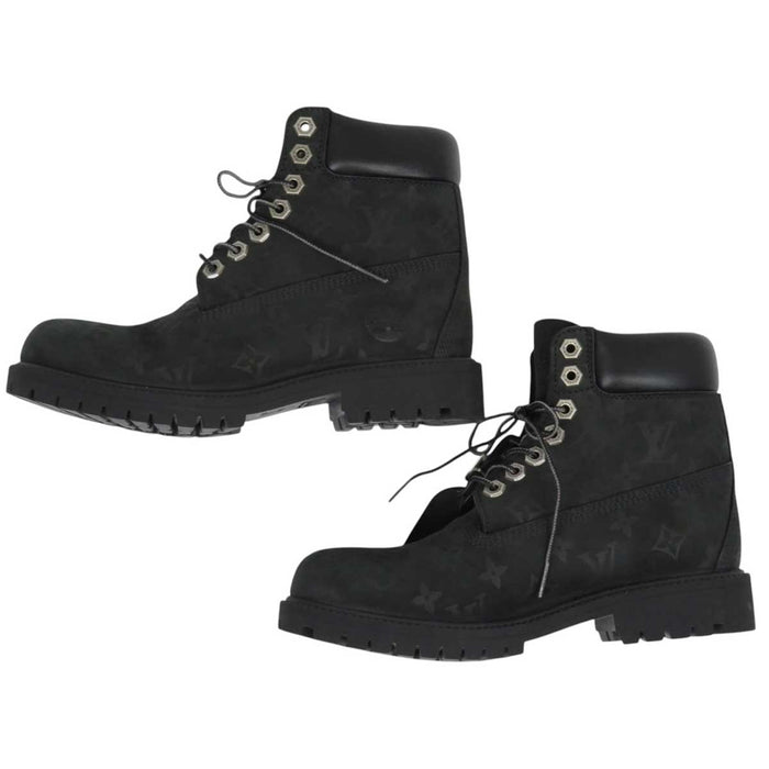 LOUIS VUITTON 
LV ロゴ 24年製 ティンバーランド スエード 
Timberland コラボ アンクルブーツ モノグラム