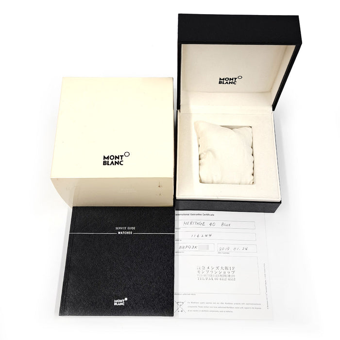 MONTBLANC 
Heritage Cronometria Twin Counter Date 
Con scatola e garanzia