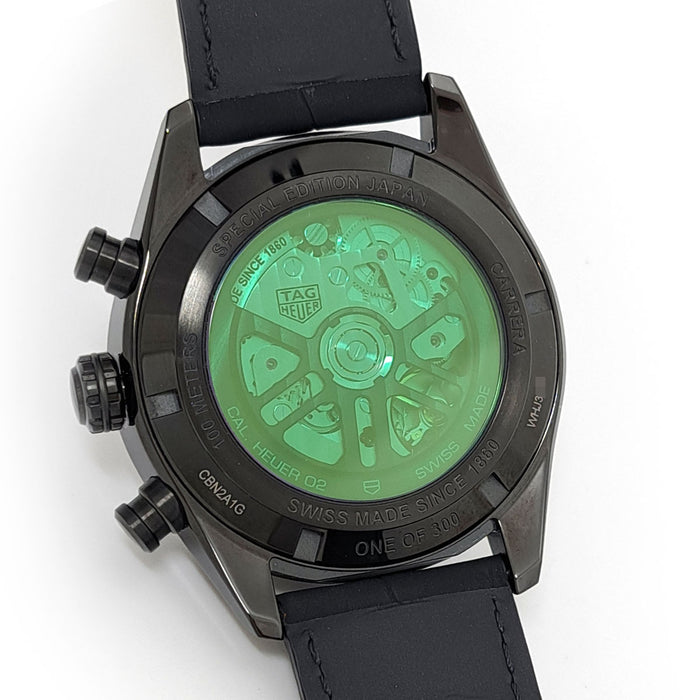 TAG HEUER 
カレラ キャリバー ホイヤー02 ジャパン ブラックエディション 
箱ギャラ付